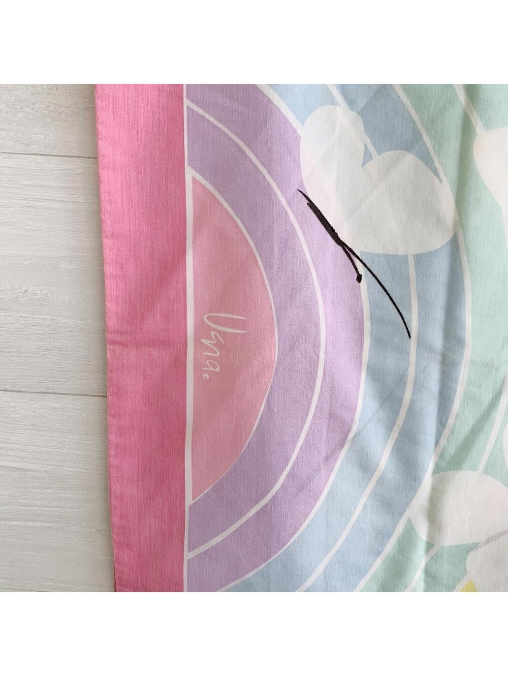 Vintage Vera Neumann Rainbow Butterfly Standard Pillowcases Set of 2 - Picture 2 of 7
